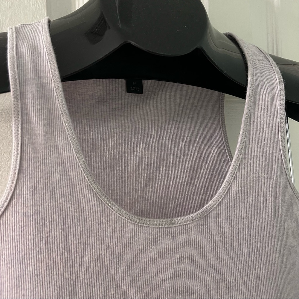 2006 Vintage Express pale lavender ribbed tank top Size M - Picture 3 of 6